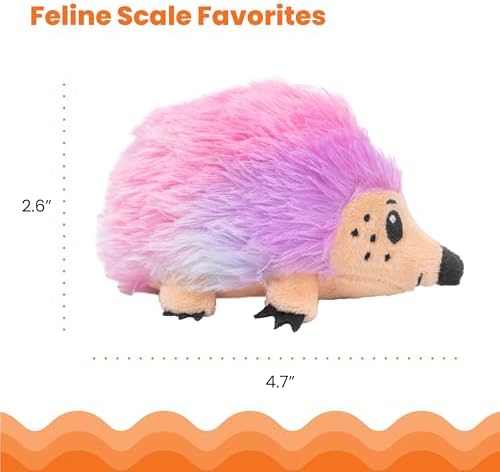 Catstages Catnip Plushies Hedgehog Multicolored Plush Catnip Cat Toy