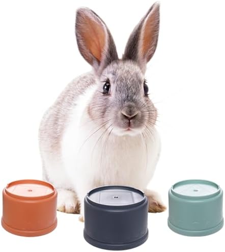 8 Pcs Stacking Cups for Rabbits, Multi-Colored Bunny Toys of Different Sizes, Nesting Cups Toys for Small Animals Hiding Food and Playing