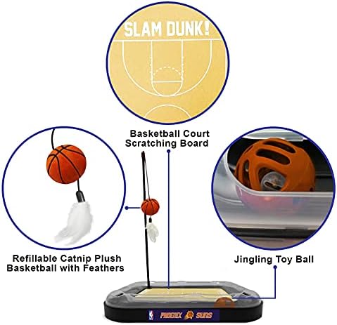Pets First Phoenix Suns Basketball Cat Scratcher Toy 14 x 11