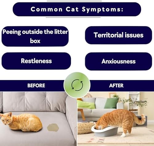Calming Collar for Cats - Cat Calming Collar with Pheromones, Stop Cats from Urinating in House, Adjustable Fit, Drug-Free, Eco-Friendly, Vet-Recommended, Soft, Long-Lasting Anxiety Relief (Purple)