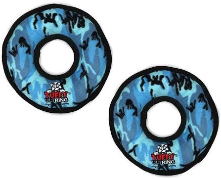 TUFFY® 2 Pack Ultimate Ring Ultra Durable Plush Dog Toys