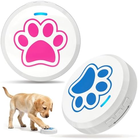 ChunHee Dog Door Bell for Potty Training, Adjustable Volume, 36 Ringtones | Touch-activated potty bell with 36 ringtones and 0-115dB volume; chew-proof design helps dogs signal without barking.