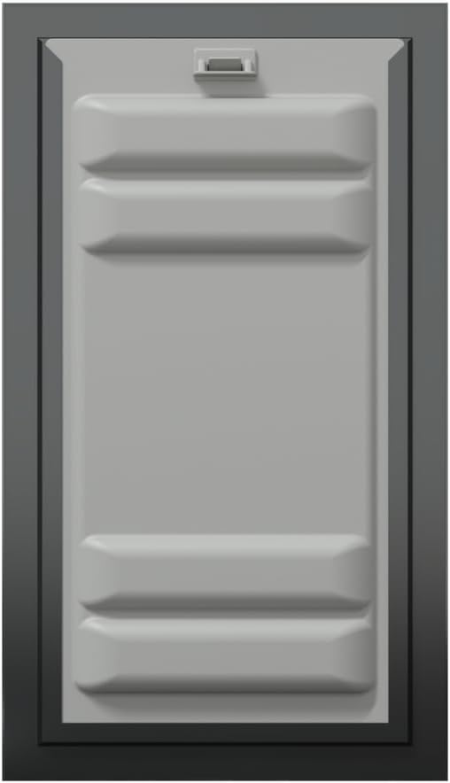 Endura Flap Single Flap Pet Door for Thick Walls | Deep Wall Design up to 13" Thick | Insulating Dual-Layer Flap & Durable Aluminum Frame | Includes Locking Cover | Black, Large, Single Flap