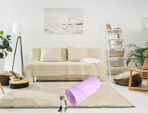 iCAGY Cat Tunnel for Indoor Small Cats Kittens Rabbits, Foldable Tube Toys