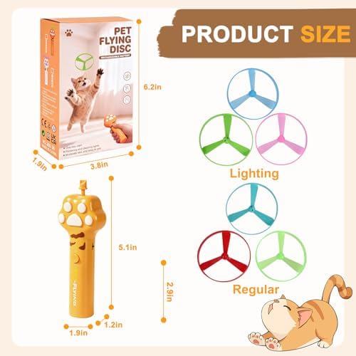 Cat Toys for Indoor Cats, Interactive cat Fetch Toy Launcher for Chasing