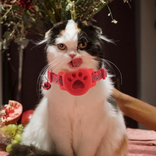 3pcs Reflective Kitten Collar Tracker Band Cat Locator Holder