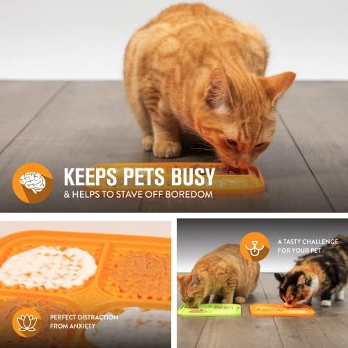 Hyper Pet IQ Treat Lick Mat for Dogs & Cats, Slow Feeder Enrichment Toys
