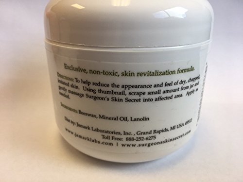 Surgeon's Skin Secret Beeswax Moisturizer 1oz. Jar (2 Pack) - Unscented