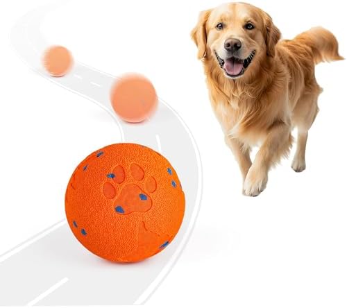 ALL FOR PAWS Interactive Dog Toy, Smart Dog Ball for Medium and Large Dogs, Automatic Moving, Bouncing and Rotating Ball Toy, ETPU Material, Motion-Activated and USB Rechargeable