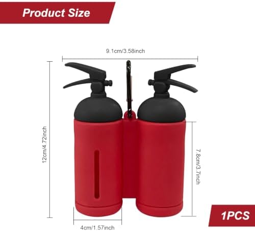 Dog Poop Bag Holder for Leashes, Red Doggie Waste Bag Dispenser and Treat