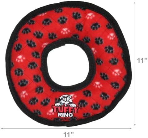 TUFFY® 2 Pack Ultimate Ring Ultra Durable Plush Dog Toys