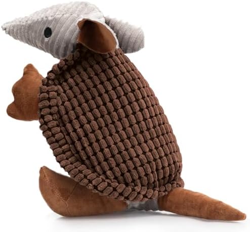 Hollypet Armadillo Squeaky Dog Toys for Medium Large Dogs, 14"