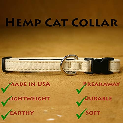 Hemp Cat Collars (Natural)