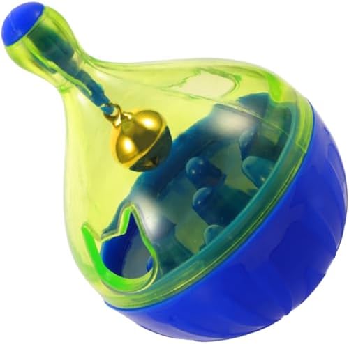 POPETPOP Cat Treat Dispenser Toy for Indoor Cats Interactive Tumbler Design Snack Toy for Dogs Lightweight Easy to Use Engaging Playtime