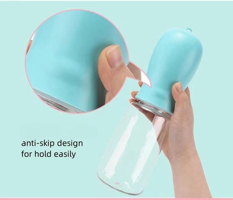 Portable Dog Water Bottle Dispenser, 600ML Large Dog Travel Water Bottle Squeeze Pet for Walking On The Go, Dog Hiking Accessories for Outdoor Walking, Hiking, Travel (Blue, L)