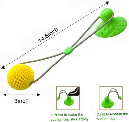 Corn Ball Chew Toys for Aggressive Chewers, Dog Tug Toy (Green)