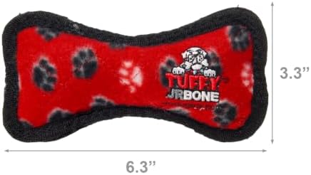 TUFFY® : 2 Pack Bone Dog Toy: Ultra Durable Plush Toy with Multiple Layers & Reinforced Seams, Washable and Floats, Original Construction