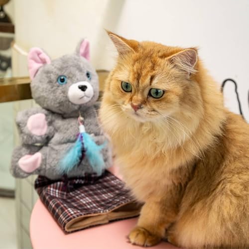 oyeftp Cat Toys, Cat Wrestling Glove, Cat Wrestling Puppet, Hand Puppets with Tough Padding for Safe and Fun Interactive Toys for Cats and Dogs