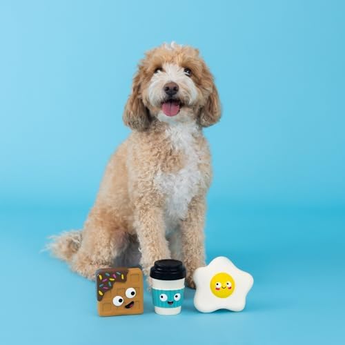 Fringe Studio Dog Toy Set, Love You Brunch, 3Pc Mini, Latex, Pet Shop Collection (367042)