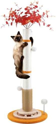 Cat Scratching Post,45'' Tall Scratcher Tree Toys for Indoor Large Cats