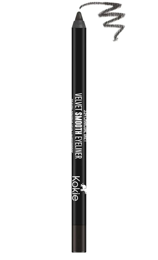 Kokie Cosmetics Waterproof Velvet Smooth Eyeliner Pencil, Charcoal Grey, 0.042 Ounce