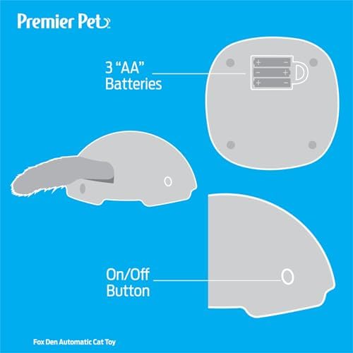 Premier Pet Fox Den Automatic Interactive Cat Toy