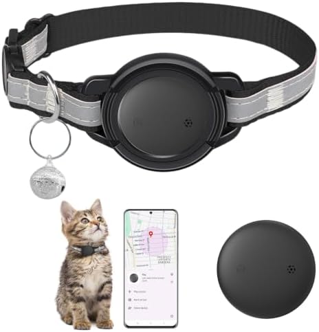 Google Cat GPS Tracker Collar (Android Only) Smart Cat Activity Tracker | Certified Mini Pet Finder Tag, Anti-Lost, No Subscription, Works for Pets, Vehicles & Items – 1 Pack