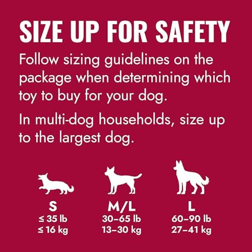 KONG Ball with Hole, Natural Rubber Fetch Toy, Red, for Large/X-Large Dogs
