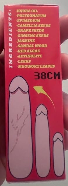 Enlargement Oil for Men's Massage Essential Oil for Male Enhancement