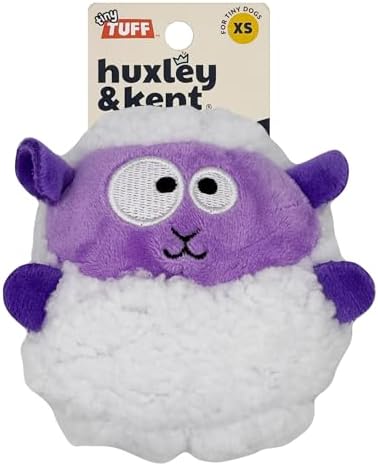 Huxley & Kent Funny Dog Toy w/Squeaker – Power Plush Squeaky Dog Toys for Small Dogs – Durable Small Stuffed Animal for Indoor Play & Fetch - Tiny Tuff Lady Baba
