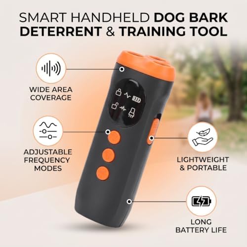Haofy Ultrasonic Anti Bark Device Handheld, 3 Head Transmitter