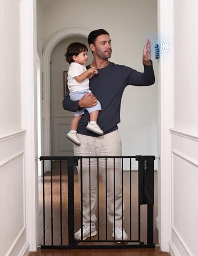 Babelio Smart Baby/Pet Gate, New Generation of Safety Gate with Infrared Auto-Unlock & Removable Baby Gate