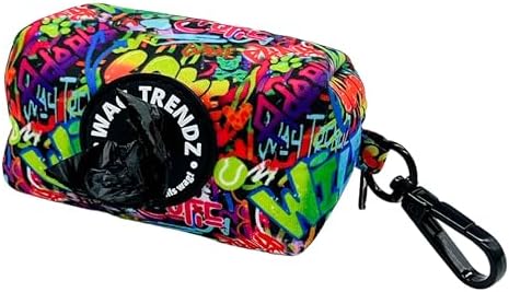 WAG TRENDZ Dog Poop Bag Dispenser | Doggy Bag Holder | Street Graffiti