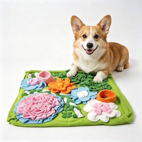 Snuffle Mat for Dogs, Slow Feeder Dog Puzzle Toy, Pet Enrichment Mat
