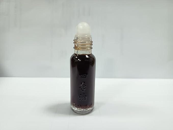 Four Season (Shen Nong Si) Medicated Oil Roll On 10 ml, Traditional Asian Therapeutic Massage Oil, Classic Aroma for Cold/Motion/Breathing/Skin/Stomach/Sore Reliefs