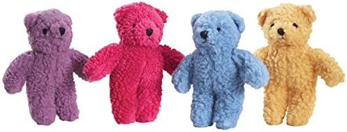 Zanies Berber Bear Dog Toys, Yellow