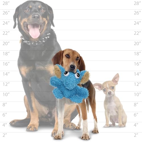 MIGHTY Tuffy 2 Pack Microfiber Medium Ball Elephant Dog Toy