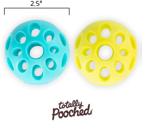 Messy Mutts Totally Pooched Huff n Puff Ball, 2.5 Inch, Puzzle, Green