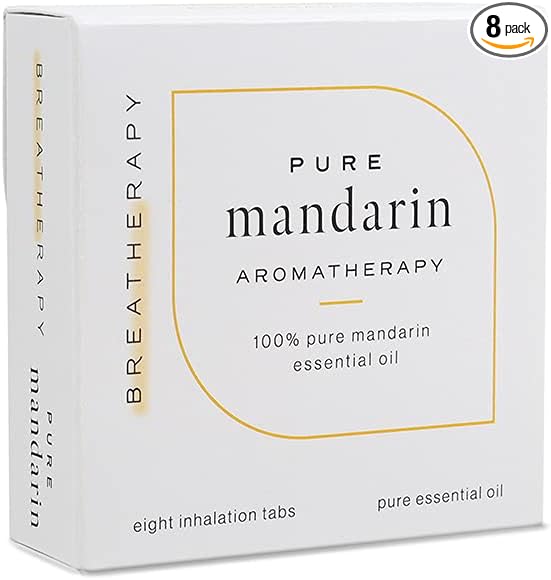 Aromatherapy Mandarin Patches - Pure Essential Oil Aroma Patch - Mandarin Essential Oil for Calming - 8-Pack