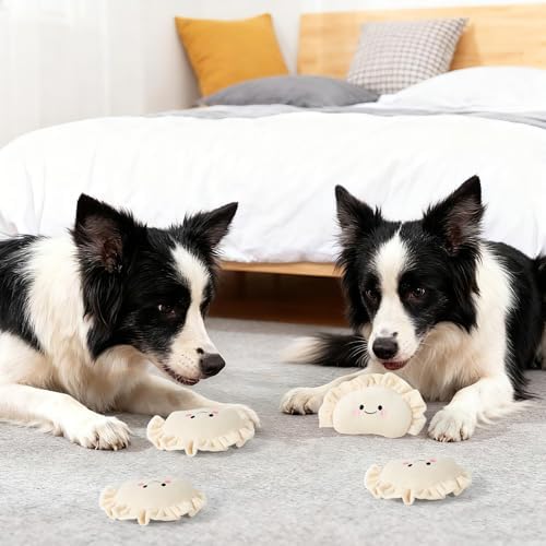 Sedioso Dog Squeaky Toys, 5-Pack Interactive Dogs Toy, Stuffed Dogs Chew Toys, Durable Treat Dispending Dog Plush Toy for All Breed