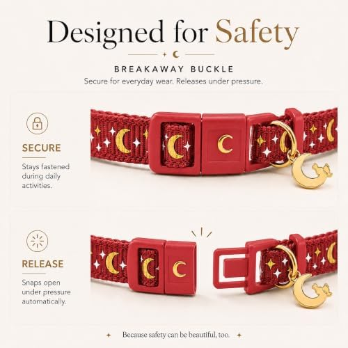 Breakaway Cat Collar with Bell for Kittens & Cats