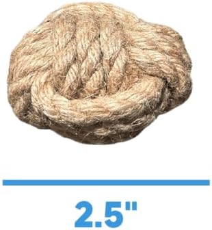 Medium Hemp Rope Dog Tug Toy, Eco-Friendly, No Harmful Dyes (not a chew Toy!)