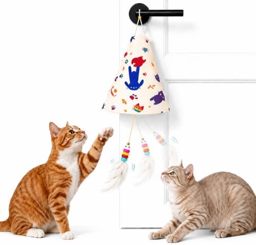 Interactive Cat Toys for Indoor Cats, Automatic Hanging Cat Hunting Toy