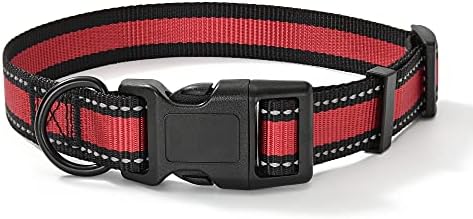 Mile High Life Reflective Dog Collar, Adjustable Lightweight Quick Release