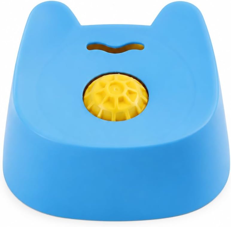 Slow Feeder Dog Bowl with Rolling Ball, Dog Lick Bowl for Yogurt & Peanut Butter, Liquid Treat Dispenser, Anti Choking Enrichment Toy for Small Medium Large Dogs Lick Sphere