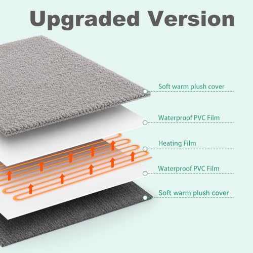 Smart Heated Cat Bed Cave Pet House Cushion Indoor Cats & Small Dogs, Washable & Foldable, 21.72x15.8 inches, Gray L