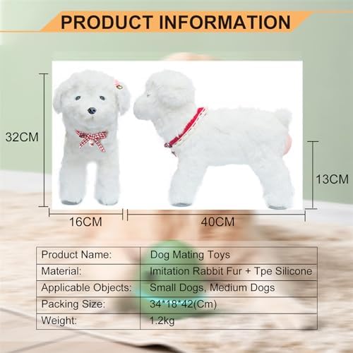 Male Dog Silicone Mating Toy, Dogs Interactive Sleeping Toys, Pet Dog Partner Toy for Male Estrus Dog,13cm