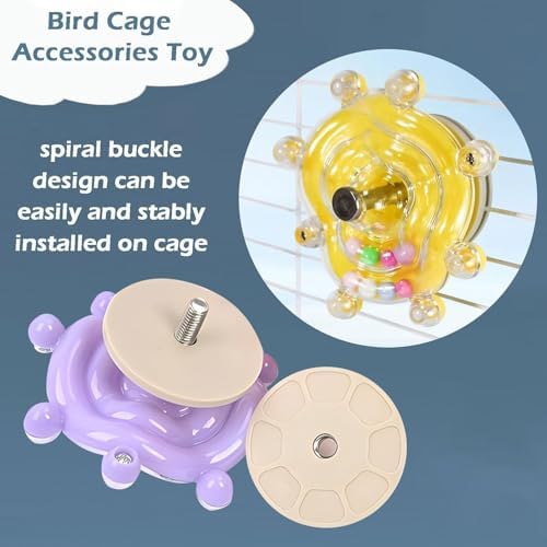 1pc Bird Toys for Parakeets, Colorful Spinner Wheel (Rondom Color)