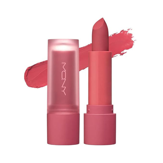 MQNY(MACQUEEN NEWYORK Powder Matte Lipstick 3.5g 5colors (#02 Steam Rose, Pink Rose)