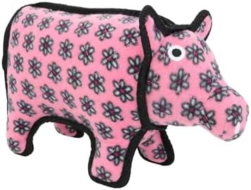 TUFFY® : 2 Pack Medium Pig Dog Toy: Ultra Durable Plush Toy with Multiple Layers & Reinforced Seams, Washable and Floats, Original Construction